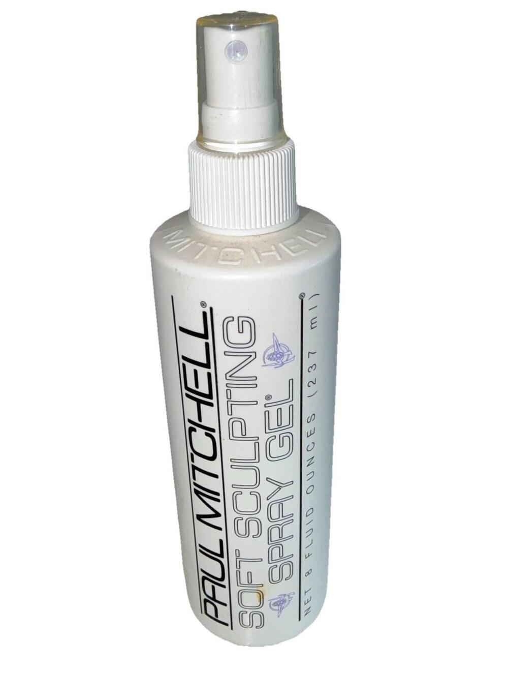 Vintage Paul Mitchell Soft Sculpting Spray Gel Hair Styler 8oz Castor Oil Shine